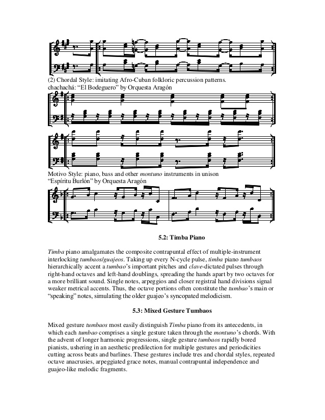 salsa and afro cuban montunos for piano pdf